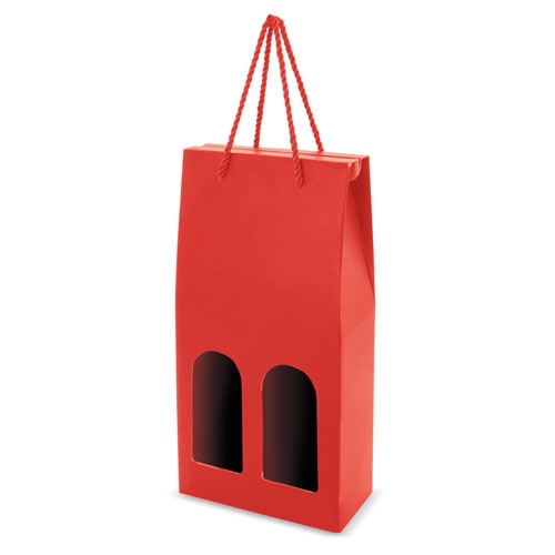 CAJA DE CARTON LUXE 2 PCS MESEGUERA ROJO