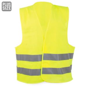 CHALECO REFLECTANTE "VISIBILITY"  PLUS SIZE AMARILLO 3XL