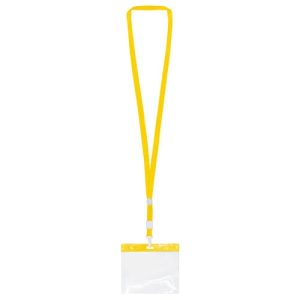 LANYARD CON ACREDITACION AMARILLO