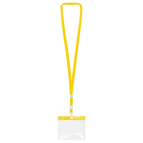 LANYARD CON ACREDITACION AMARILLO