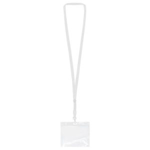 LANYARD CON ACREDITACION BLANCO