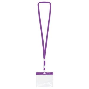 LANYARD CON ACREDITACION LILA