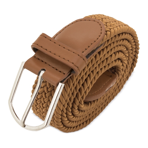 CINTURON ELASTICO "SPIKE" BEIGE