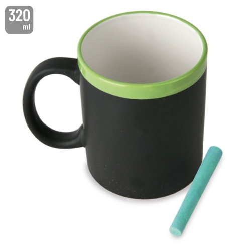 TAZA DE CERAMICA PIZARRA "TIZAL" PISTACHO