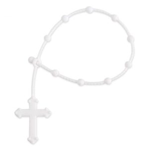 ROSARIO DE MANO SILICONA "CREDO" BLANCO