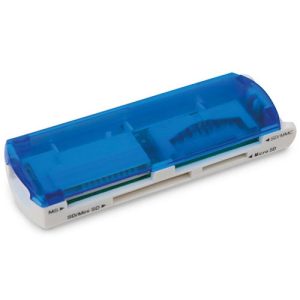 LECTOR DE TARJETAS 5 EN 1 AZUL