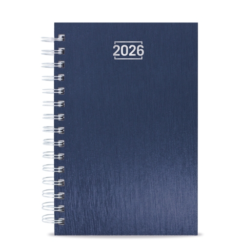 AGENDA ANILLA METALIZADA "RAKI" AZUL