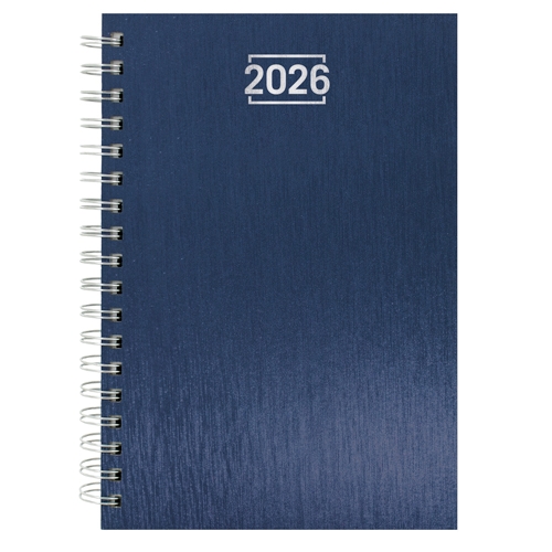 AGENDA ANILLA METALIZADA "NICK" AZUL