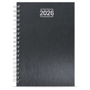 AGENDA ANILLA METALIZADA "NICK" PLOMO