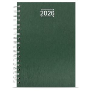 AGENDA ANILLA METALIZADA "NICK" VERDE