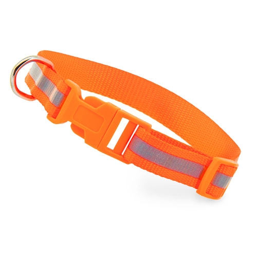 COLLAR REFLECTANTE "ANIMAL" NARANJA