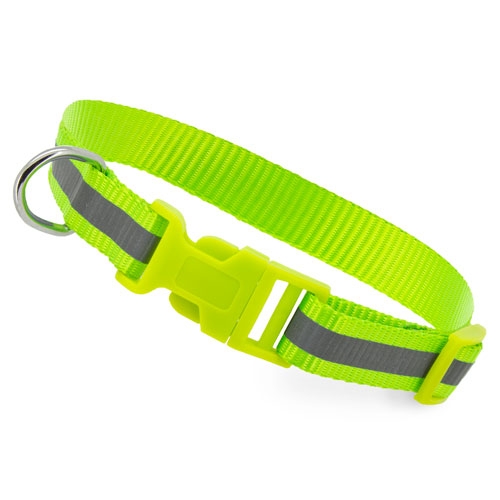 COLLAR REFLECTANTE "ANIMAL" VERDE