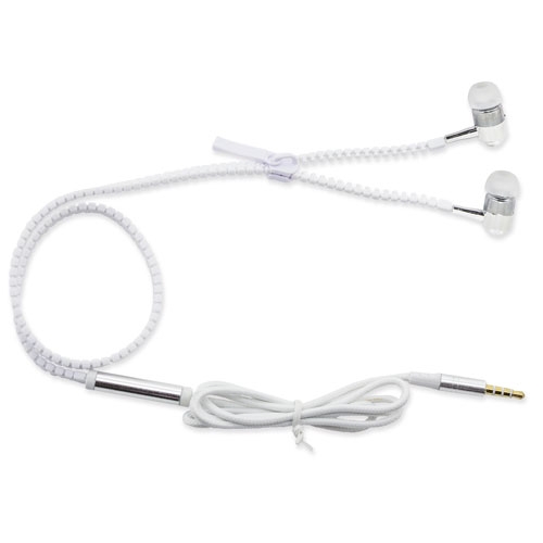 AURICULARES CREMALLERA "SANY" BLANCO