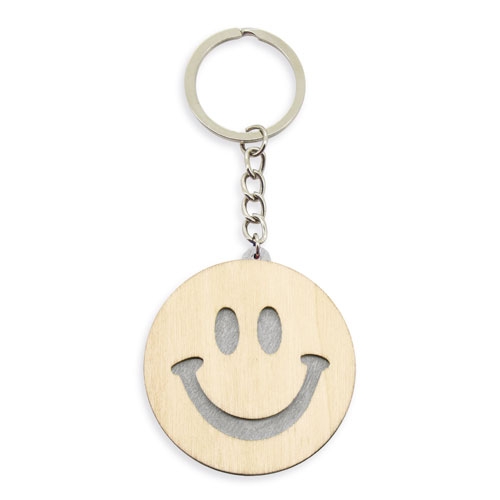 LLAVERO "SMILE" GRIS