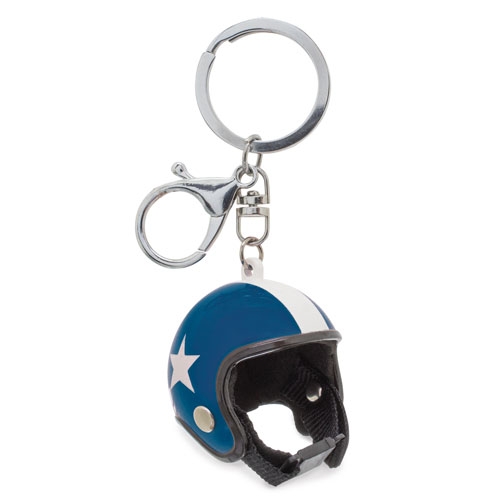 LLAVERO CASCO "CLASSIC" AZUL