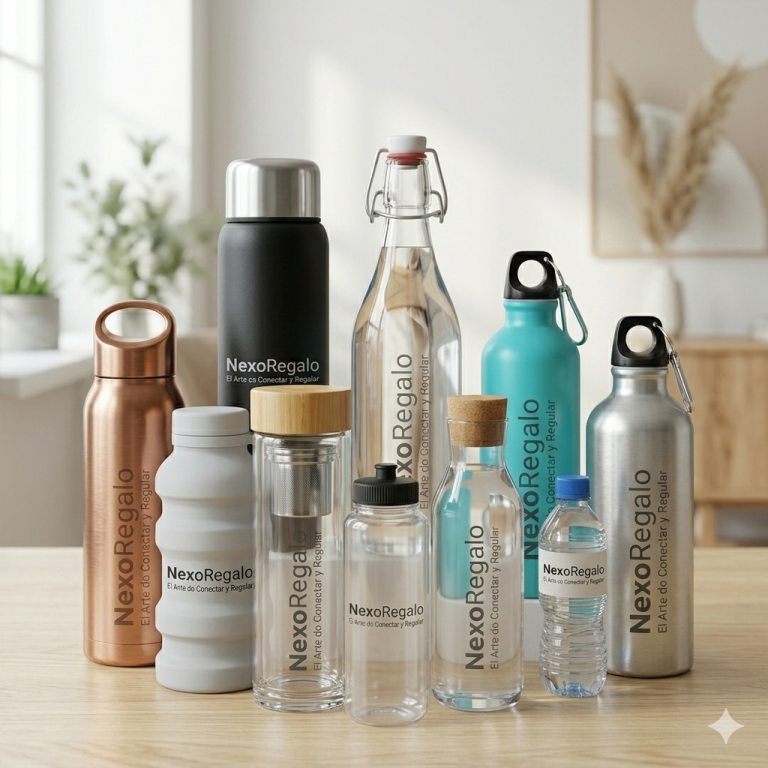 Tipos de botellas personalizadas: Guía para elegir el regalo corporativo ideal