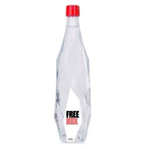 BOTELLA AGUA GAS CRISTAL HEALSI 85CL - ETIQUETA ADHESIVA TODO COLOR