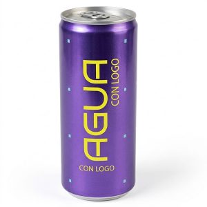 LATA AGUA 6% GAS DE ALUMINIO 25CL - IMPRESION DIRECTA TODO COLOR BRILLO