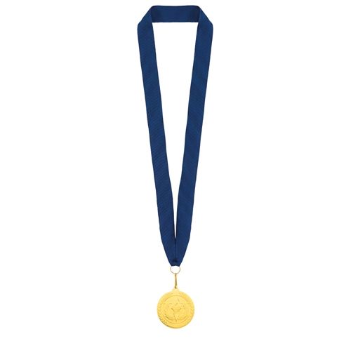 MEDALLA DE ORO "OLIMPIA" LANYARD AZUL MEDALLA DE ORO "OLIMPIA" LANYARD AZUL