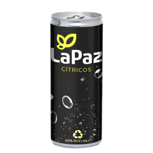 LATA AGUA 2% GAS DE ALUMINIO 25CL - ETIQUETA ADHESIVA TODO COLOR