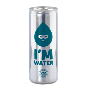 LATA AGUA SIN GAS DE ALUMINIO 33CL - IMPRESION DIRECTA 1 COLOR