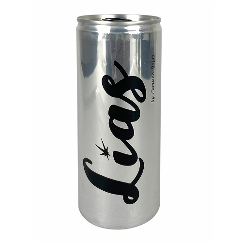 LATA AGUA 6% GAS DE ALUMINIO 25CL - IMPRESION DIRECTA 1 COLOR