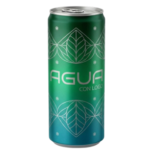 LATA AGUA SIN GAS DE ALUMINIO 33CL - IMPRESION DIRECTA TODO COLOR MATE