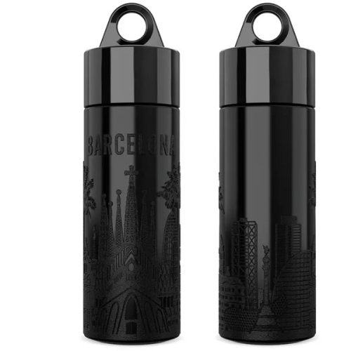 tbc130-Barcelona-negra.jpg BOTELLA AGUA CITY BARCELONA 50CL - SIN PERSONALIZAR